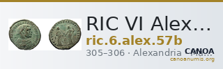 RIC VI Alexandria 57b — CANOA