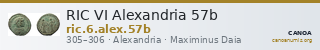 RIC VI Alexandria 57b — CANOA