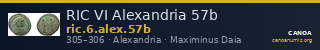 RIC VI Alexandria 57b — CANOA