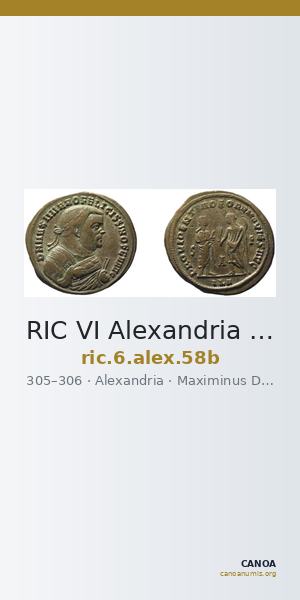 RIC VI Alexandria 58b — CANOA