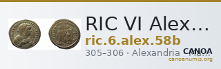RIC VI Alexandria 58b — CANOA