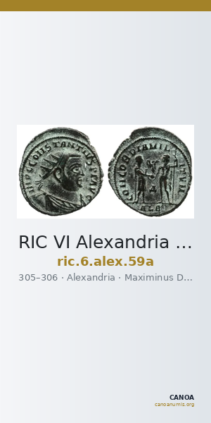 RIC VI Alexandria 59a — CANOA