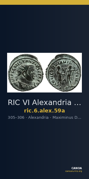 RIC VI Alexandria 59a — CANOA