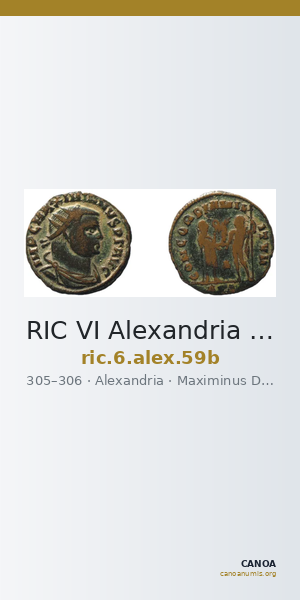 RIC VI Alexandria 59b — CANOA