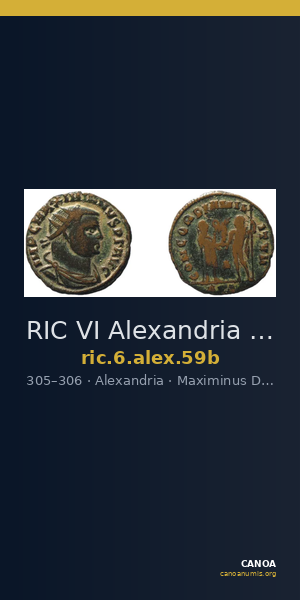 RIC VI Alexandria 59b — CANOA