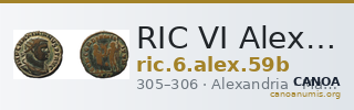 RIC VI Alexandria 59b — CANOA