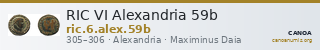 RIC VI Alexandria 59b — CANOA