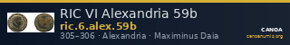 RIC VI Alexandria 59b — CANOA