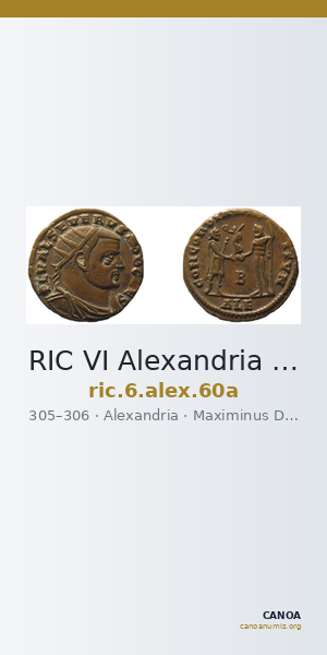 RIC VI Alexandria 60a — CANOA