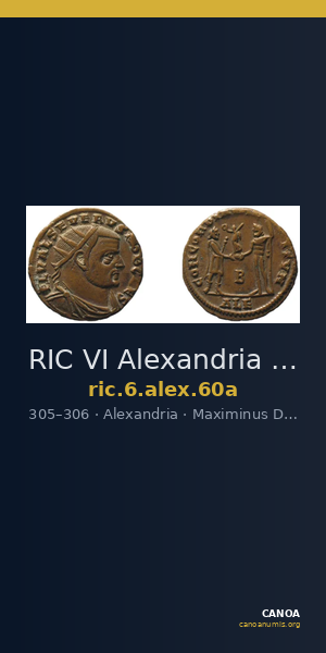 RIC VI Alexandria 60a — CANOA