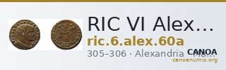 RIC VI Alexandria 60a — CANOA