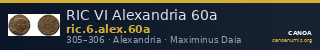 RIC VI Alexandria 60a — CANOA