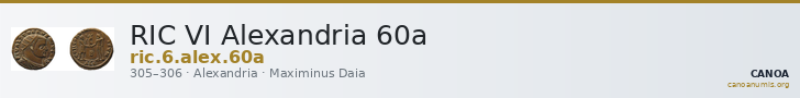 RIC VI Alexandria 60a — CANOA