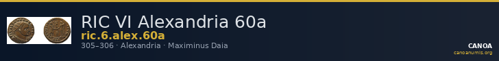 RIC VI Alexandria 60a — CANOA