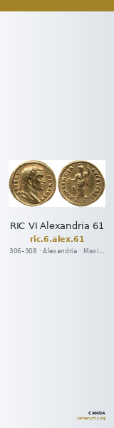 RIC VI Alexandria 61 — CANOA