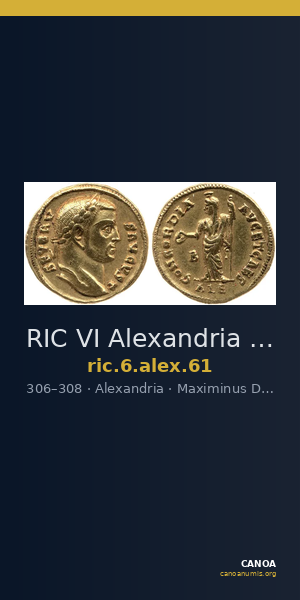 RIC VI Alexandria 61 — CANOA