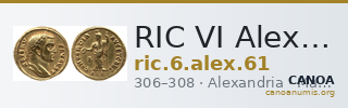 RIC VI Alexandria 61 — CANOA