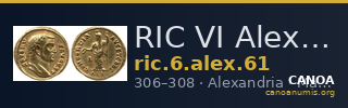 RIC VI Alexandria 61 — CANOA