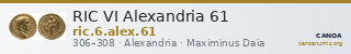 RIC VI Alexandria 61 — CANOA