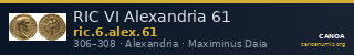 RIC VI Alexandria 61 — CANOA