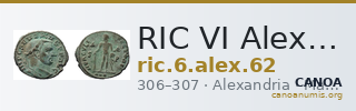 RIC VI Alexandria 62 — CANOA