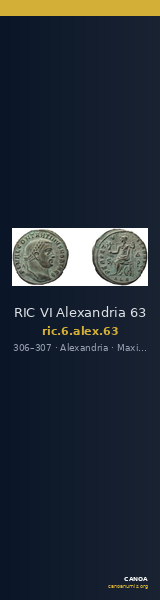 RIC VI Alexandria 63 — CANOA