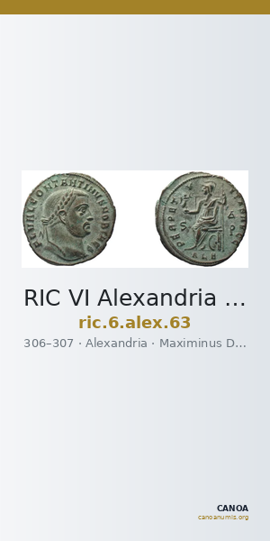 RIC VI Alexandria 63 — CANOA