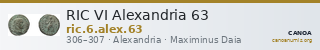 RIC VI Alexandria 63 — CANOA