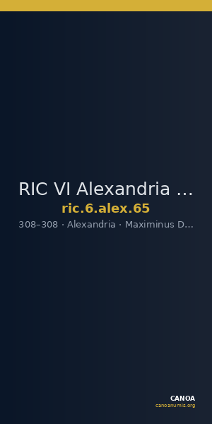 RIC VI Alexandria 65 — CANOA