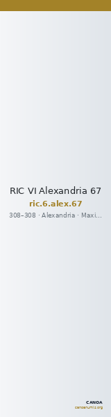 RIC VI Alexandria 67 — CANOA