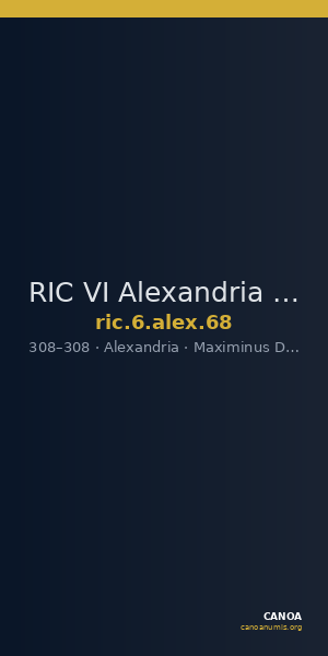 RIC VI Alexandria 68 — CANOA