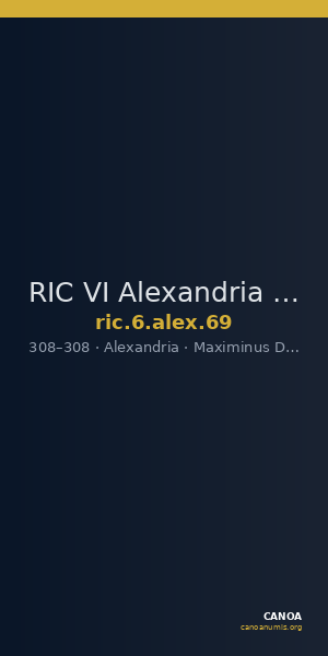 RIC VI Alexandria 69 — CANOA