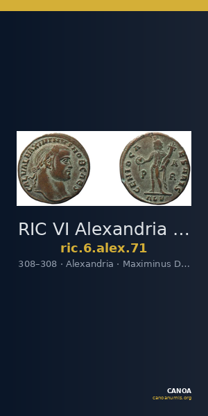 RIC VI Alexandria 71 — CANOA