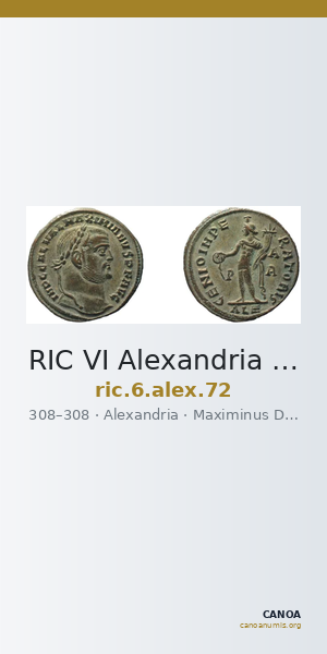 RIC VI Alexandria 72 — CANOA