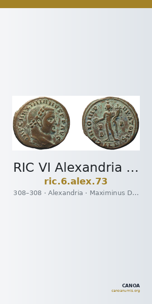 RIC VI Alexandria 73 — CANOA