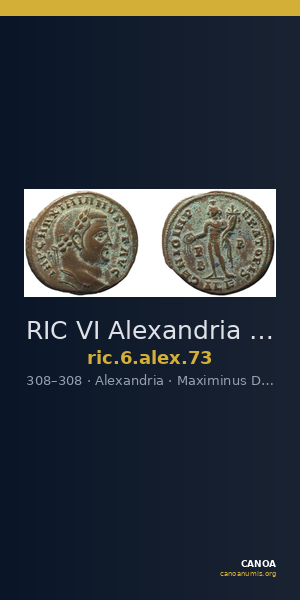 RIC VI Alexandria 73 — CANOA