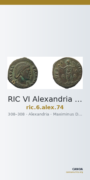 RIC VI Alexandria 74 — CANOA