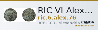RIC VI Alexandria 76 — CANOA