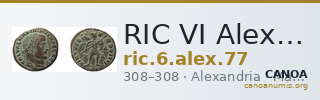 RIC VI Alexandria 77 — CANOA