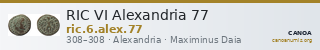 RIC VI Alexandria 77 — CANOA