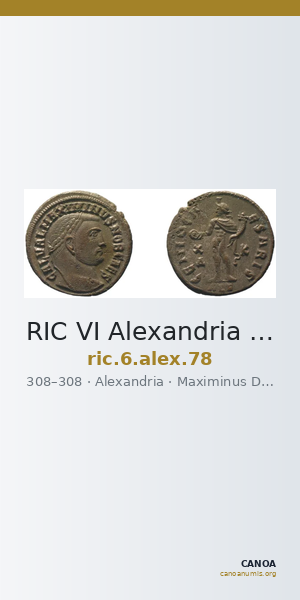 RIC VI Alexandria 78 — CANOA