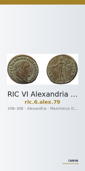 RIC VI Alexandria 79 — CANOA