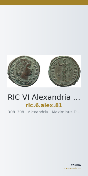 RIC VI Alexandria 81 — CANOA