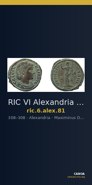 RIC VI Alexandria 81 — CANOA