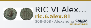 RIC VI Alexandria 81 — CANOA