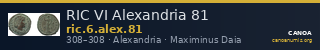 RIC VI Alexandria 81 — CANOA