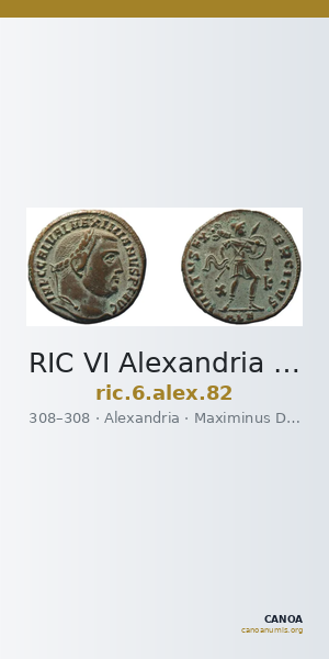 RIC VI Alexandria 82 — CANOA