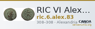 RIC VI Alexandria 83 — CANOA