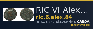 RIC VI Alexandria 84 — CANOA