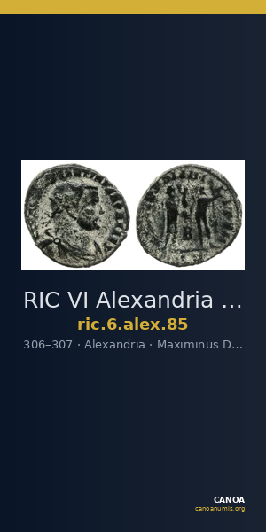 RIC VI Alexandria 85 — CANOA